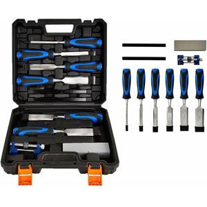 Briefness - Chisel Sets, Heat-Treated Cr-V Blades with 6pc Wood Chisel & Honing Guide & Sharpening Stone, Wood Carving Chisel Set for Sculpting, Briefness - Chisel Sets, Heat-Treated Cr-V Blades with 6pc Wood Chisel & Honing Guide & Sharpening Stone, Wood Carving Chisel Set for Sculpting,