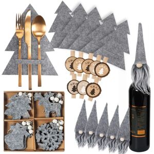 REA Christmas decorations frost 42 pcs silver REA Christmas decorations frost 42 pcs silver