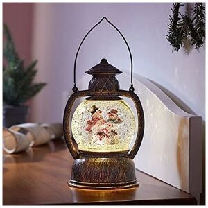 MARCO PAUL Christmas Light Up Snow Swirl Lantern (Frosty) MARCO PAUL Christmas Light Up Snow Swirl Lantern (Frosty)