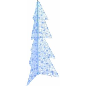 Christmas Tree with 160 LEDs Blue 150 cm Acrylic vidaXL Christmas Tree with 160 LEDs Blue 150 cm Acrylic vidaXL