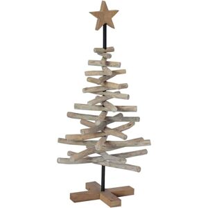 Christmas Tree with Stand Brown 90 cm Solid teak wood vidaXL Christmas Tree with Stand Brown 90 cm Solid teak wood vidaXL