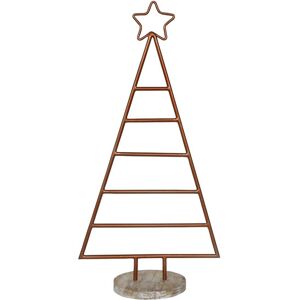 Ivyline - Christmas Tree with Star - Mild Steel/Mango Wood - L15 x W35 x H71 cm - Copper Ivyline - Christmas Tree with Star - Mild Steel/Mango Wood - L15 x W35 x H71 cm - Copper