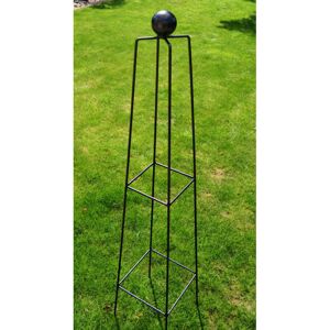 Classic 5Ft Obelisk - Garden Plant Support - Solid Steel - L40.6 x W40.6 x H152.4 cm - Black Classic 5Ft Obelisk - Garden Plant Support - Solid Steel - L40.6 x W40.6 x H152.4 cm - Black