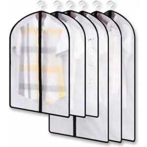 TOOLIVE Clear Moth Proof Garment Bag Dustproof Clothes Cover Set Ideal for In Closet Protect Clothes Shirt and Suit TOOLIVE Clear Moth Proof Garment Bag Dustproof Clothes Cover Set Ideal for In Closet Protect Clothes Shirt and Suit