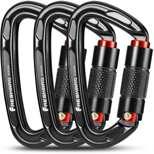 TINOR Climbing Carabiner, Automatic Locking Carabiners, 25kN-2550kg, ce Certified, Strong, for Mountaineering, Dog Leash, Punching Bag, Firefighter, TINOR Climbing Carabiner, Automatic Locking Carabiners, 25kN-2550kg, ce Certified, Strong, for Mountaineering, Dog Leash, Punching Bag, Firefighter,