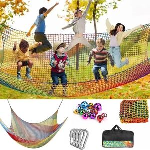 SANS MARQUE Climbing net, children's climbing net, outdoor climbing net, 2x3M double-layered climbing luggage net, 4mm thick rope, 4cm hole with storage bag, for SANS MARQUE Climbing net, children's climbing net, outdoor climbing net, 2x3M double-layered climbing luggage net, 4mm thick rope, 4cm hole with storage bag, for