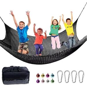 SANS MARQUE Climbing net, children's climbing net, outdoor climbing net, 2x3M double-layered climbing luggage net, 4mm thick rope, 4cm hole with storage bag, for SANS MARQUE Climbing net, children's climbing net, outdoor climbing net, 2x3M double-layered climbing luggage net, 4mm thick rope, 4cm hole with storage bag, for