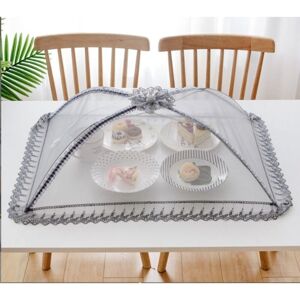 SERBIA Cloche alimentaire en maille de qualité supérieure -50 x 70 cm - Réutilisable et pliable - Pour pique-nique, extérieur -Protège les aliments contre SERBIA Cloche alimentaire en maille de qualité supérieure -50 x 70 cm - Réutilisable et pliable - Pour pique-nique, extérieur -Protège les aliments contre