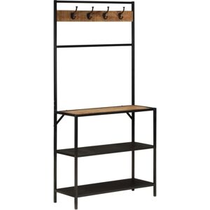 Coat Rack 90x35x180 cm Solid Wood Mango and Iron Vidaxl Coat Rack 90x35x180 cm Solid Wood Mango and Iron Vidaxl