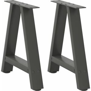 Coffee Table Legs A-Shaped 2 pcs Anthracite 38x(42-43) cm Steel Vidaxl Coffee Table Legs A-Shaped 2 pcs Anthracite 38x(42-43) cm Steel Vidaxl