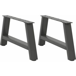 Coffee Table Legs A-Shaped 2 pcs Anthracite 70x(30-31) cm Steel Vidaxl Coffee Table Legs A-Shaped 2 pcs Anthracite 70x(30-31) cm Steel Vidaxl