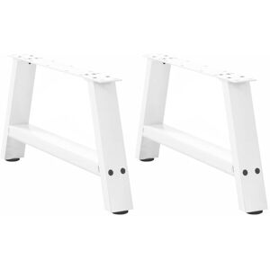 Vidaxl - Coffee Table Legs A-Shaped 2 pcs White 70x(30-31) cm Steel Vidaxl - Coffee Table Legs A-Shaped 2 pcs White 70x(30-31) cm Steel