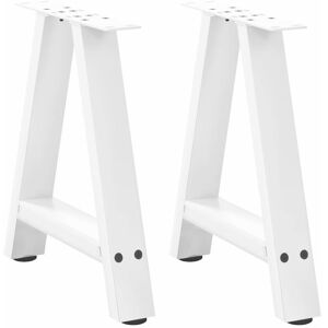 Coffee Table Legs A-Shaped 2 pcs White 38x(42-43) cm Steel Vidaxl Coffee Table Legs A-Shaped 2 pcs White 38x(42-43) cm Steel Vidaxl
