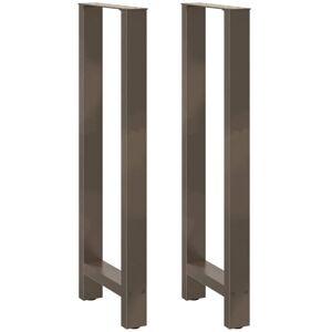 Bar Table Legs Natural Steel 2 pcs 50x(110-111) cm Steel vidaXL Bar Table Legs Natural Steel 2 pcs 50x(110-111) cm Steel vidaXL