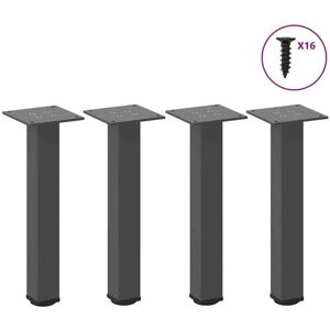 Coffee Table Legs 4 pcs Anthracite 42-44 cm Steel vidaXL Coffee Table Legs 4 pcs Anthracite 42-44 cm Steel vidaXL