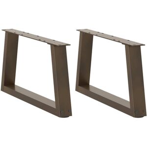 Coffee Table Legs V-Shape 2 pcs Natural Steel 50x(30-31.3) cm Steel Vidaxl Coffee Table Legs V-Shape 2 pcs Natural Steel 50x(30-31.3) cm Steel Vidaxl