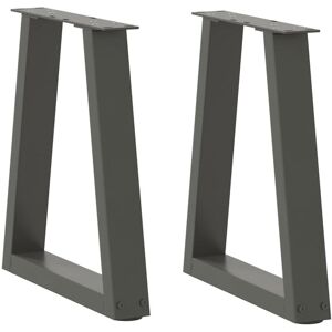 Coffee Table Legs V-Shape 2 pcs Anthracite 28x(42-43.3) cm Steel Vidaxl Coffee Table Legs V-Shape 2 pcs Anthracite 28x(42-43.3) cm Steel Vidaxl