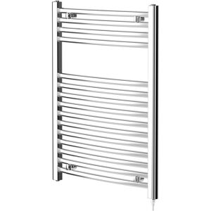 Wholesale Domestic - Columbus Chrome 800mm x 600mm Electric Heated Towel Rail Wholesale Domestic - Columbus Chrome 800mm x 600mm Electric Heated Towel Rail