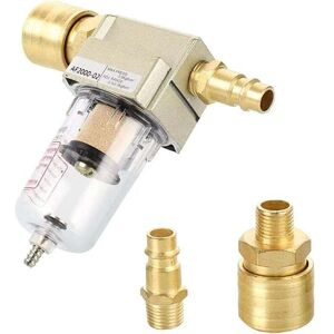 YMYNY Compressed air filter, 1/4 compressed air water separator, water separator, oil separator with quick connection for compressor filter YMYNY Compressed air filter, 1/4 compressed air water separator, water separator, oil separator with quick connection for compressor filter