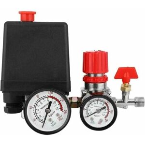 Euritecsa - Compresseur d'air Commutateur de Vanne de Pression du Pressostat Compresseur d'Air avec Régulateurs Jauge Euritecsa - Compresseur d'air Commutateur de Vanne de Pression du Pressostat Compresseur d'Air avec Régulateurs Jauge