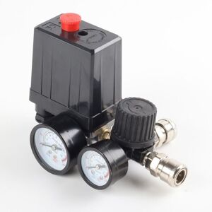 WOIYIC Compressor Air Compressor Pressure Switch Control Valve Regulator Gauges 220V 0-180 PSI with Quick Connector WOIYIC Compressor Air Compressor Pressure Switch Control Valve Regulator Gauges 220V 0-180 PSI with Quick Connector