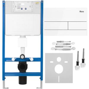 REA - concealed cistern frame t white + toilet flush button t REA - concealed cistern frame t white + toilet flush button t
