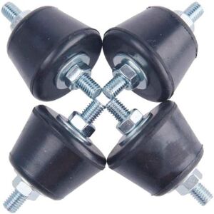 YMYNY Conical silent block for air conditioner M8 anti-vibration foot with nuts and washers Set of 4 silent block M8 reversible air conditioner wall YMYNY Conical silent block for air conditioner M8 anti-vibration foot with nuts and washers Set of 4 silent block M8 reversible air conditioner wall