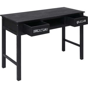 BONNEVIE Console Table Black 110x45x76 cm Wood CFW806551 BONNEVIE Console Table Black 110x45x76 cm Wood CFW806551