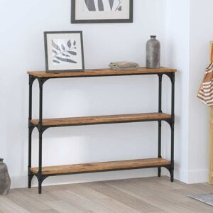 Console Table with Shelf Old wood 100 x 22.5 x 75 cm vidaXL Console Table with Shelf Old wood 100 x 22.5 x 75 cm vidaXL