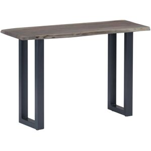 Bonnevie - Console Table,Entryway table,Console Cabinet Grey 115x35x76 cm Solid Aacia Wood and Iron CFW71041 Bonnevie - Console Table,Entryway table,Console Cabinet Grey 115x35x76 cm Solid Aacia Wood and Iron CFW71041
