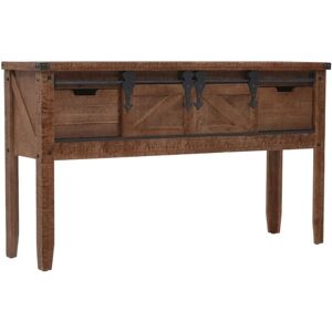 Bonnevie - Console Table,Entryway table,Console Cabinet Solid Fir Wood 131x35.5x75 cm Brown VSVS372145 Bonnevie - Console Table,Entryway table,Console Cabinet Solid Fir Wood 131x35.5x75 cm Brown VSVS372145