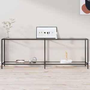 BONNEVIE Console Table,Entryway table,Console Cabinet Transparent 220x35x75.5 cm Tempered Glass VSVS976269 BONNEVIE Console Table,Entryway table,Console Cabinet Transparent 220x35x75.5 cm Tempered Glass VSVS976269