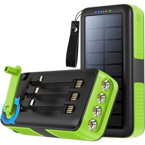 ANPVIZ Construction site radio, compact solar power bank, integrated crank cable, hand crank charger, waterproof power bank, external battery, 1 piece, ANPVIZ Construction site radio, compact solar power bank, integrated crank cable, hand crank charger, waterproof power bank, external battery, 1 piece,