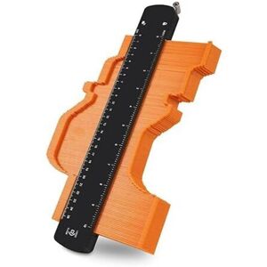 YMYNY Contour gauge with 250mm enlarged aluminum core Bi-directional locking for greater measuring depth Marking tool for precise measurement of irregular YMYNY Contour gauge with 250mm enlarged aluminum core Bi-directional locking for greater measuring depth Marking tool for precise measurement of irregular