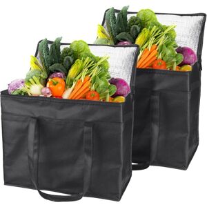 HÉLOISE Cooler Bag, Cooler Lunch Bag, 30L Waterproof Foldable Lunch Bag, Picnic Bags, Large Cooler Bag for Work, School, Beach, 2 Pieces HÉLOISE Cooler Bag, Cooler Lunch Bag, 30L Waterproof Foldable Lunch Bag, Picnic Bags, Large Cooler Bag for Work, School, Beach, 2 Pieces