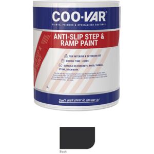 COO-VAR CooVar Anti Slip Step and Ramp Paint - Black - 1 Litre COO-VAR CooVar Anti Slip Step and Ramp Paint - Black - 1 Litre