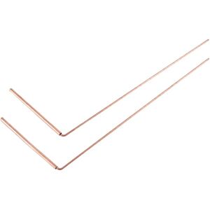 TLILY Copper Dowsing Rod Pure 2PCS Divining Rods - for Water, Treasure(A) TLILY Copper Dowsing Rod Pure 2PCS Divining Rods - for Water, Treasure(A)