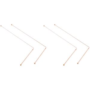 Tlily - Copper Dowsing Rods - 99.9% Pure Copper 4PCS Divining Rods Energy Water Witching Detector Tlily - Copper Dowsing Rods - 99.9% Pure Copper 4PCS Divining Rods Energy Water Witching Detector