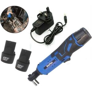 Briefness - Cordless Electric Ratchet Impact Wrench led 12V 3/8' Li-ion 2x Batteries Charger Briefness - Cordless Electric Ratchet Impact Wrench led 12V 3/8' Li-ion 2x Batteries Charger