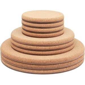 TLILY Cork Plant Coasters, 3 Sizes Double Layers Hard Thick Planter Coaster, 4/6/8 Inch Absorbent Mat TLILY Cork Plant Coasters, 3 Sizes Double Layers Hard Thick Planter Coaster, 4/6/8 Inch Absorbent Mat