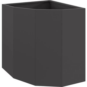 Corner Planter Black 45 x 45 x 50 cm Steel vidaXL Corner Planter Black 45 x 45 x 50 cm Steel vidaXL