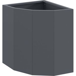 Corner Planter Anthracite 30 x 30 x 35 cm Steel vidaXL Corner Planter Anthracite 30 x 30 x 35 cm Steel vidaXL