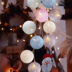 HOOPZI Cotton Ball String Lights, 3m 20 Pcs LED Ball Fairy Lights String Lights USB Power Ball String Light for Bedroom Indoor Outdoor Christmas Parties HOOPZI Cotton Ball String Lights, 3m 20 Pcs LED Ball Fairy Lights String Lights USB Power Ball String Light for Bedroom Indoor Outdoor Christmas Parties