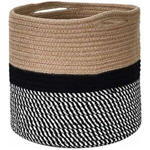 Héloise - Cotton Rope Baskets, Cotton Rope Laundry Basket, Woven Cotton Rope Storage Basket, 30 x 30 cm Foldable Bathroom Storage Basket for Toys, Héloise - Cotton Rope Baskets, Cotton Rope Laundry Basket, Woven Cotton Rope Storage Basket, 30 x 30 cm Foldable Bathroom Storage Basket for Toys,