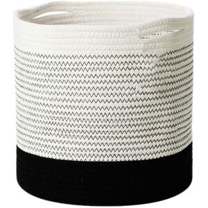 Tlily - Cotton Rope Woven Storage Basket Foldable Clothes Desktop Container Home Organizer Plant Flower Pot 25cm Tlily - Cotton Rope Woven Storage Basket Foldable Clothes Desktop Container Home Organizer Plant Flower Pot 25cm