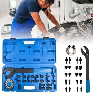 SANS MARQUE Counterhold wrench for crankshafts and pulley holders 420mm length, 146mm max opening Metal & ABS black Compatible with VW Audi Skoda Tool for SANS MARQUE Counterhold wrench for crankshafts and pulley holders 420mm length, 146mm max opening Metal & ABS black Compatible with VW Audi Skoda Tool for