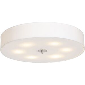 Qazqa Moderno Rustic Cream 70cm Drum Ceiling Light Qazqa Moderno Rustic Cream 70cm Drum Ceiling Light
