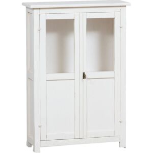 Biscottini - Country -style solid lime wood antiqued white finish W68xDP25xH98 cm sized display cabinet. Made in Italy Biscottini - Country -style solid lime wood antiqued white finish W68xDP25xH98 cm sized display cabinet. Made in Italy