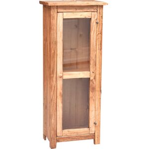Biscottini - Country-style solid lime wood, natural finish display case. Made in Italy Biscottini - Country-style solid lime wood, natural finish display case. Made in Italy