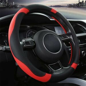 TRIMEC Couverture de Volant de Voiture Universelle Housse de Volant en Cuir véritable Robuste Housse de Volant en Cuir véritable 37-38CM / 15 '' Housse de TRIMEC Couverture de Volant de Voiture Universelle Housse de Volant en Cuir véritable Robuste Housse de Volant en Cuir véritable 37-38CM / 15 '' Housse de